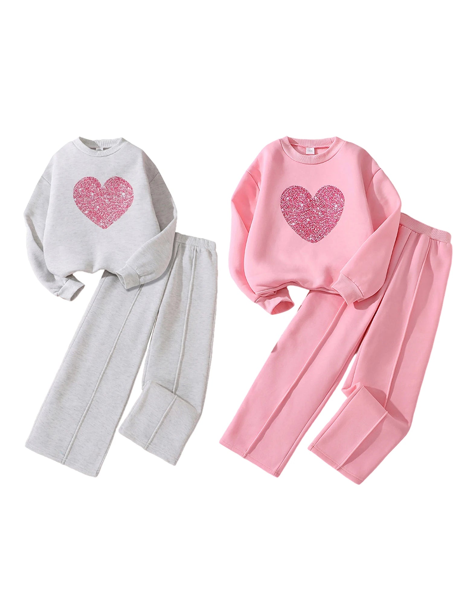 Girls Snowflake Sweater & Pants Set
