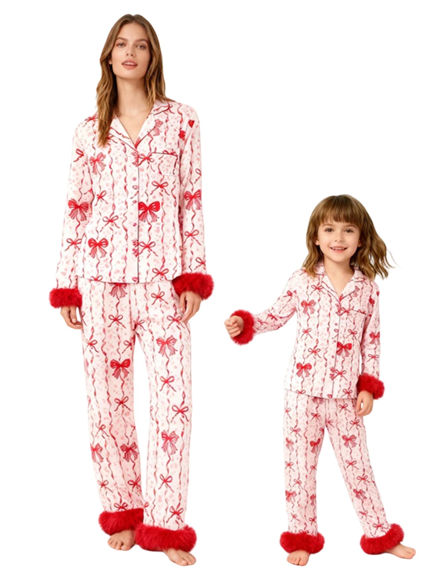 Mother & Daughter Valentine Pajama Set