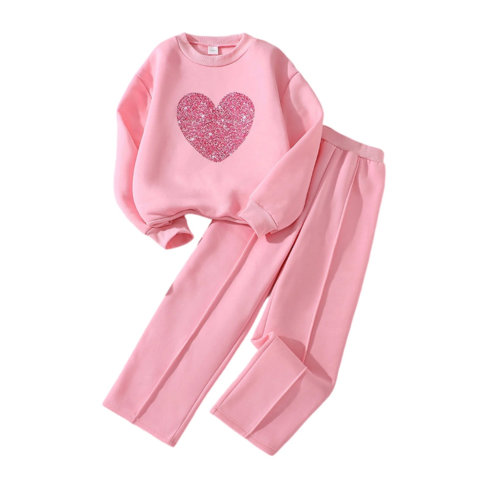 Girls Snowflake Sweater & Pants Set