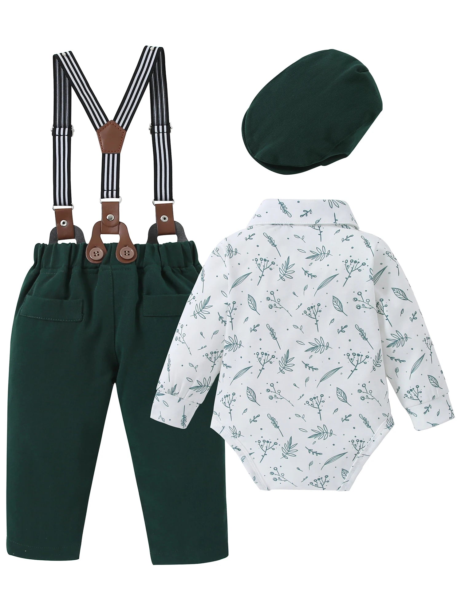 Baby Tuxedo Romper Gentleman Set