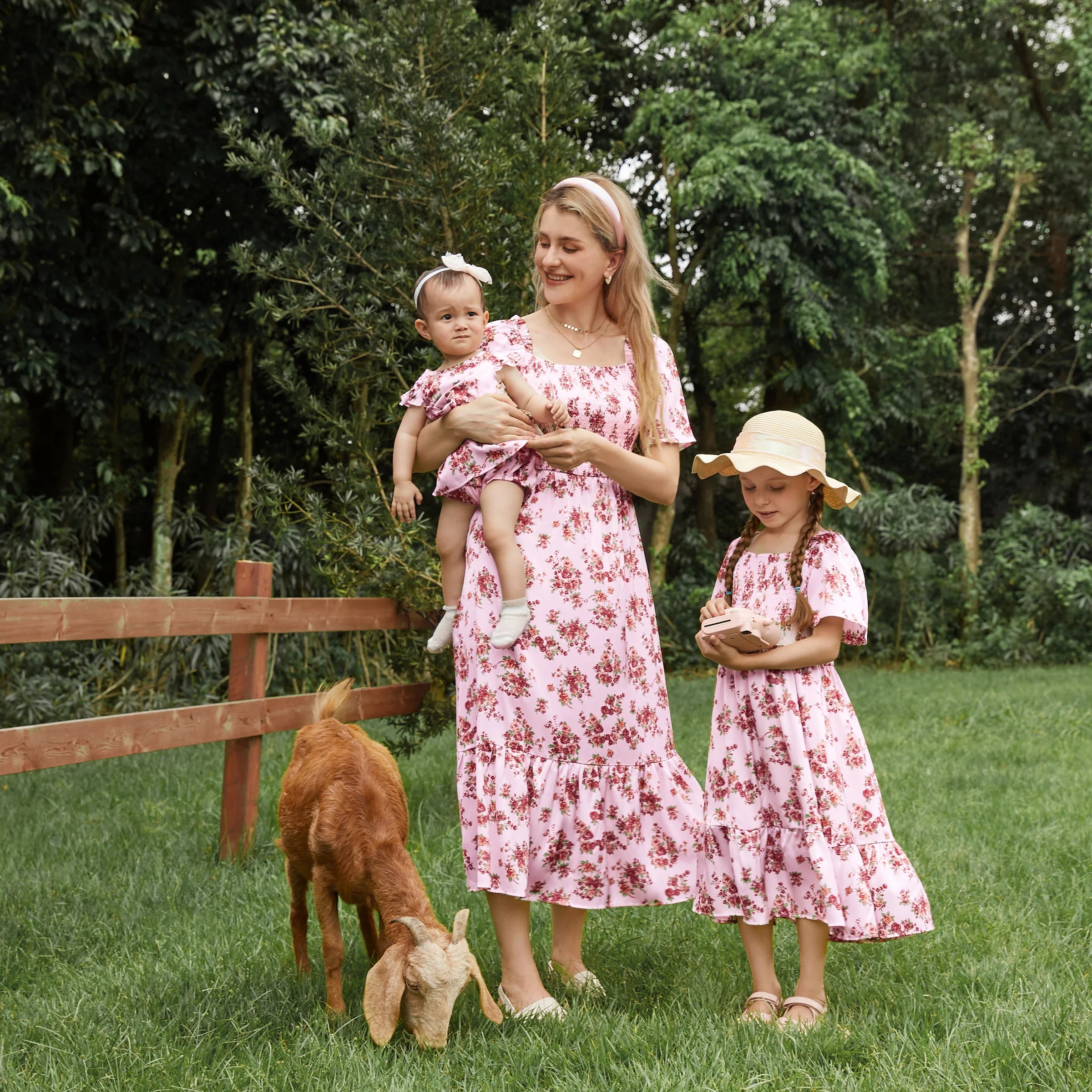 Mother & Daughter Floral Dress Set