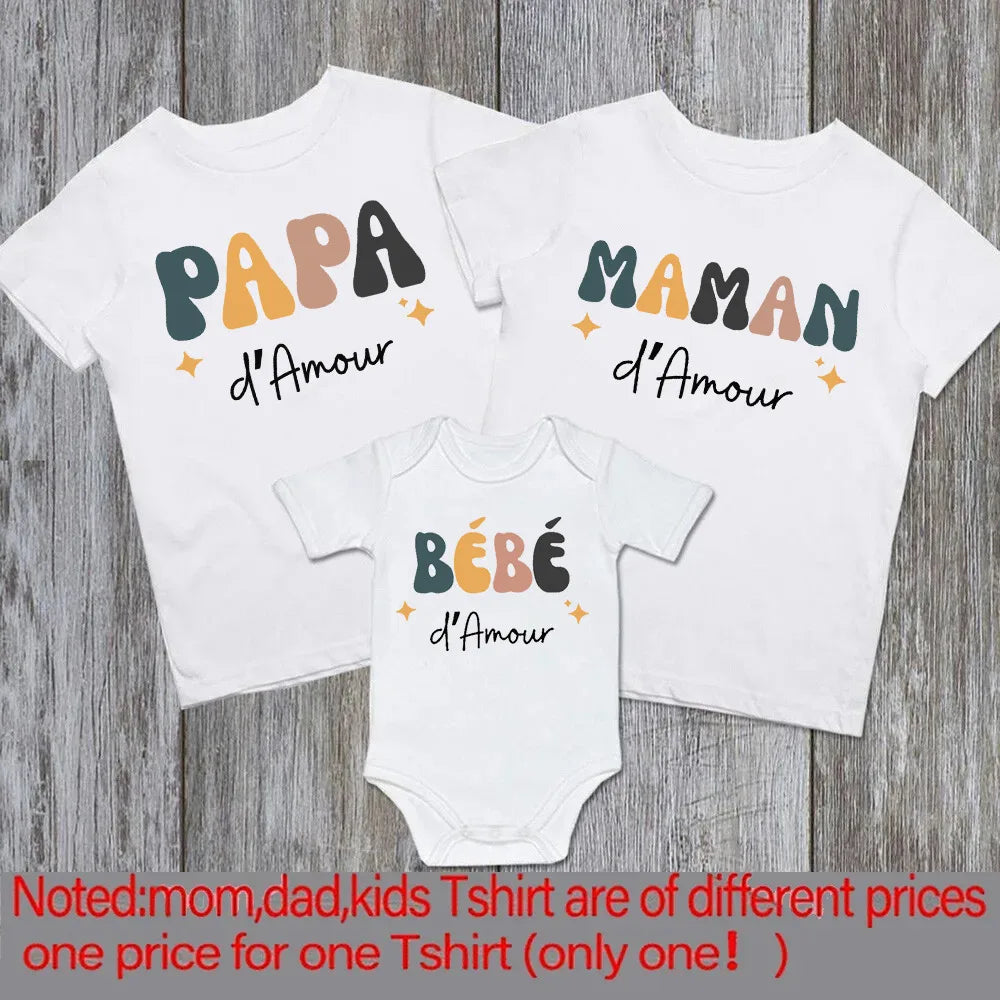 Dad, Mom & Me Matching T-Shirt Set