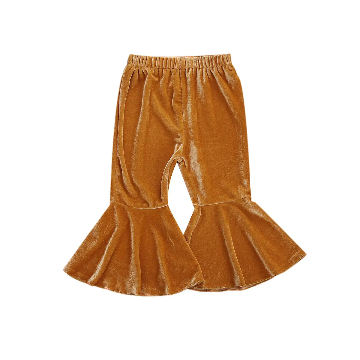 Girls Velvet High-Waist Sweatpants