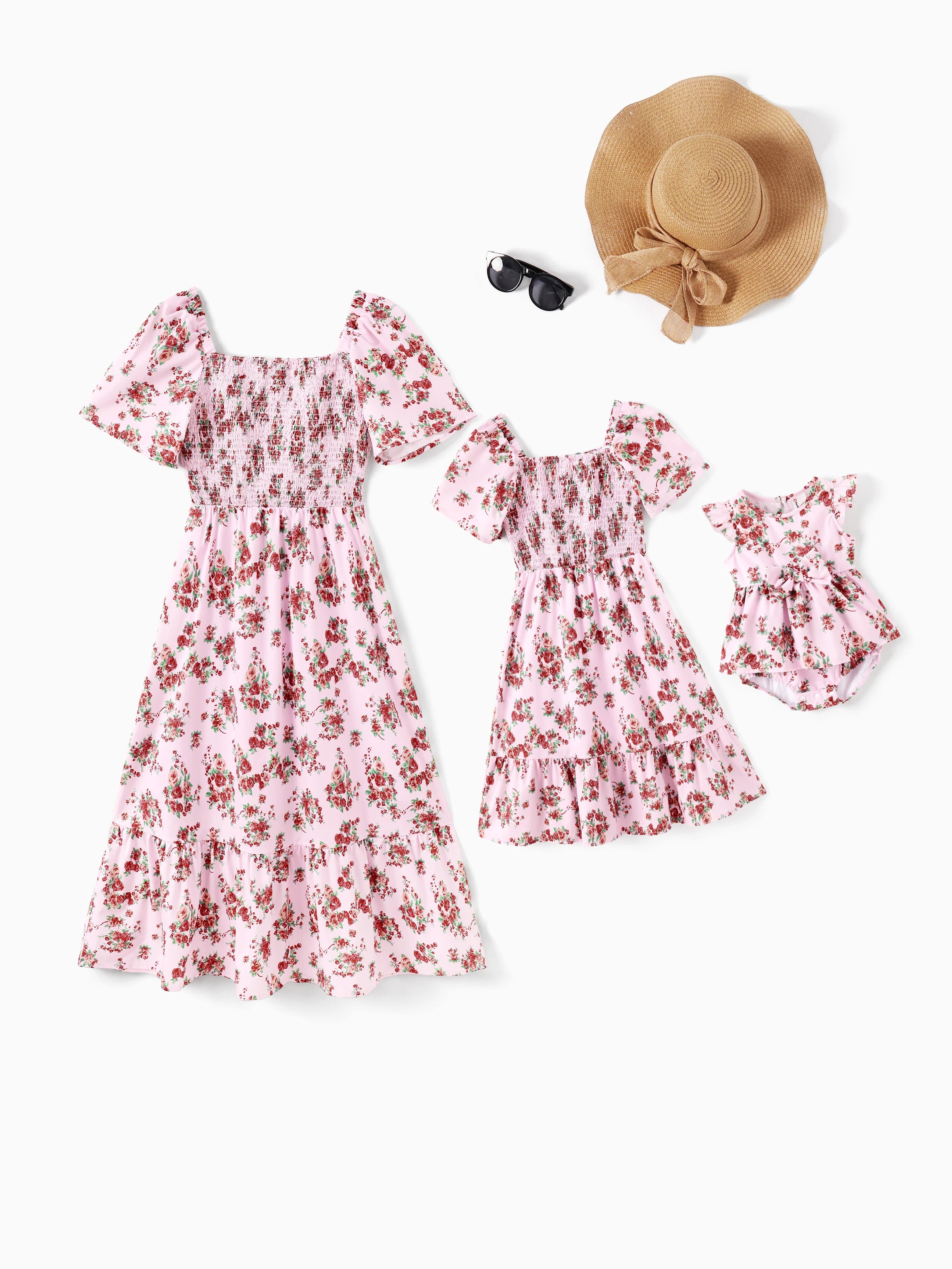 Mother & Daughter Floral Dress Set