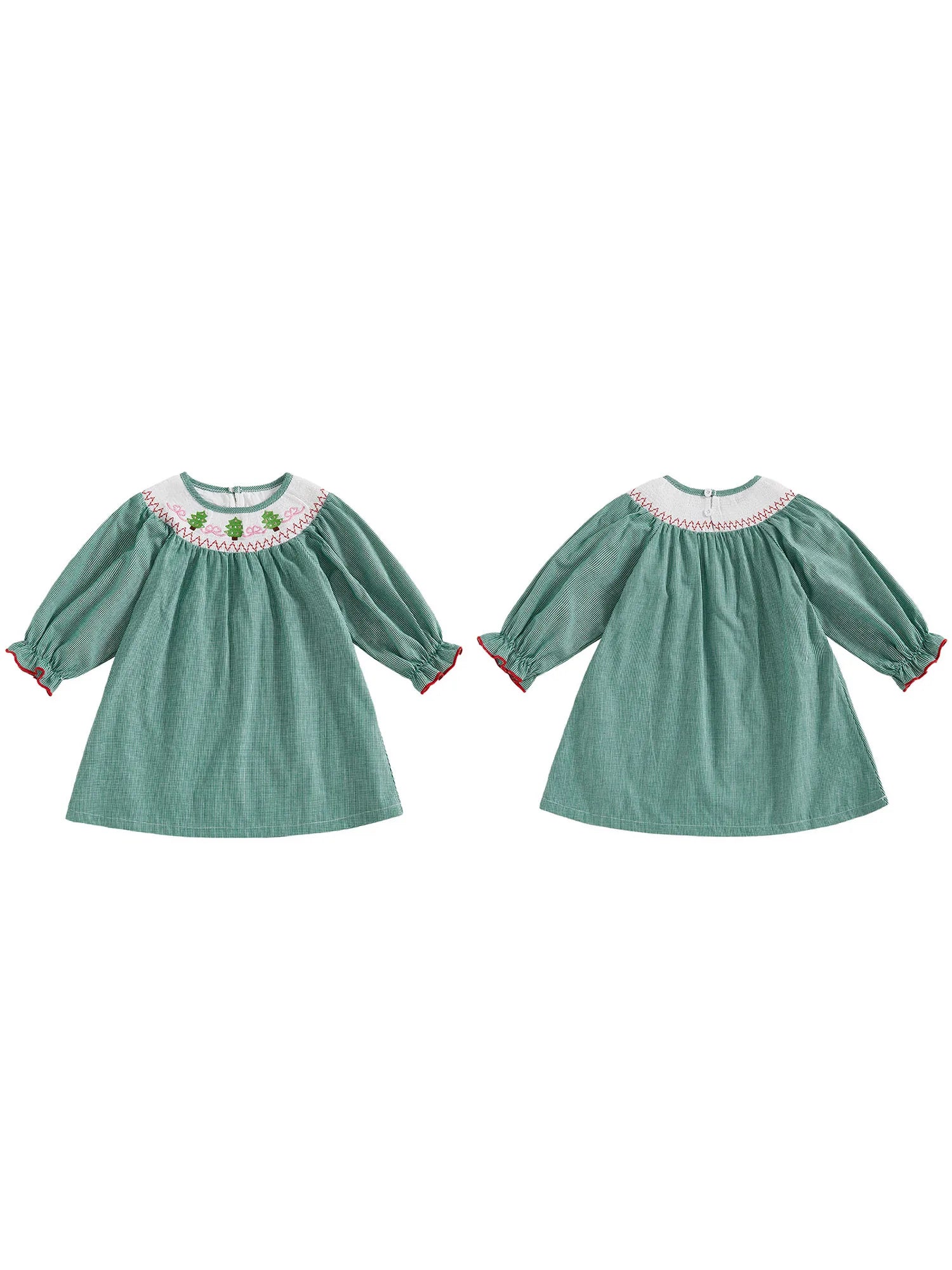 Toddler Girls Christmas Tree Dress