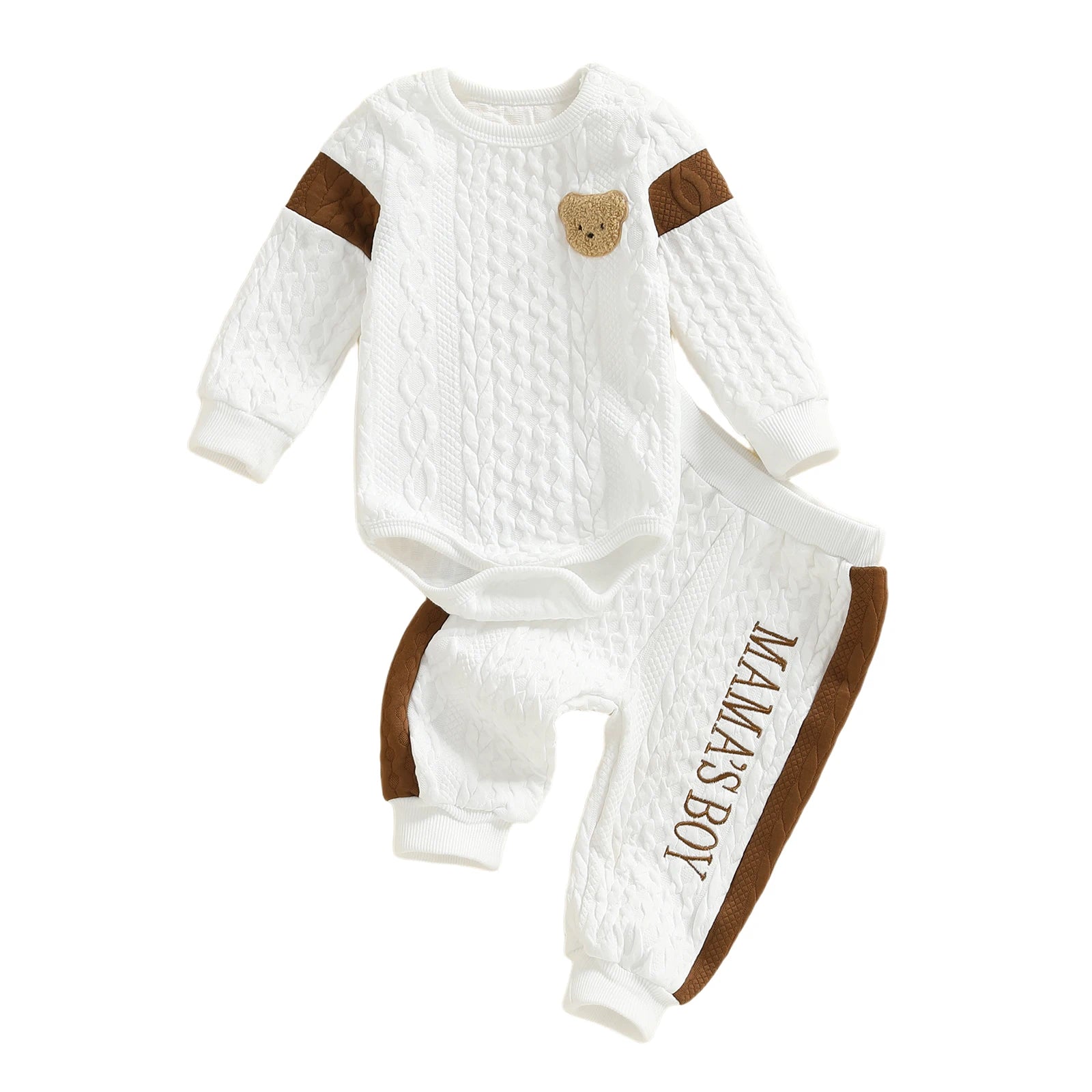 Baby Knit Animal Embroidered 2-Piece Set