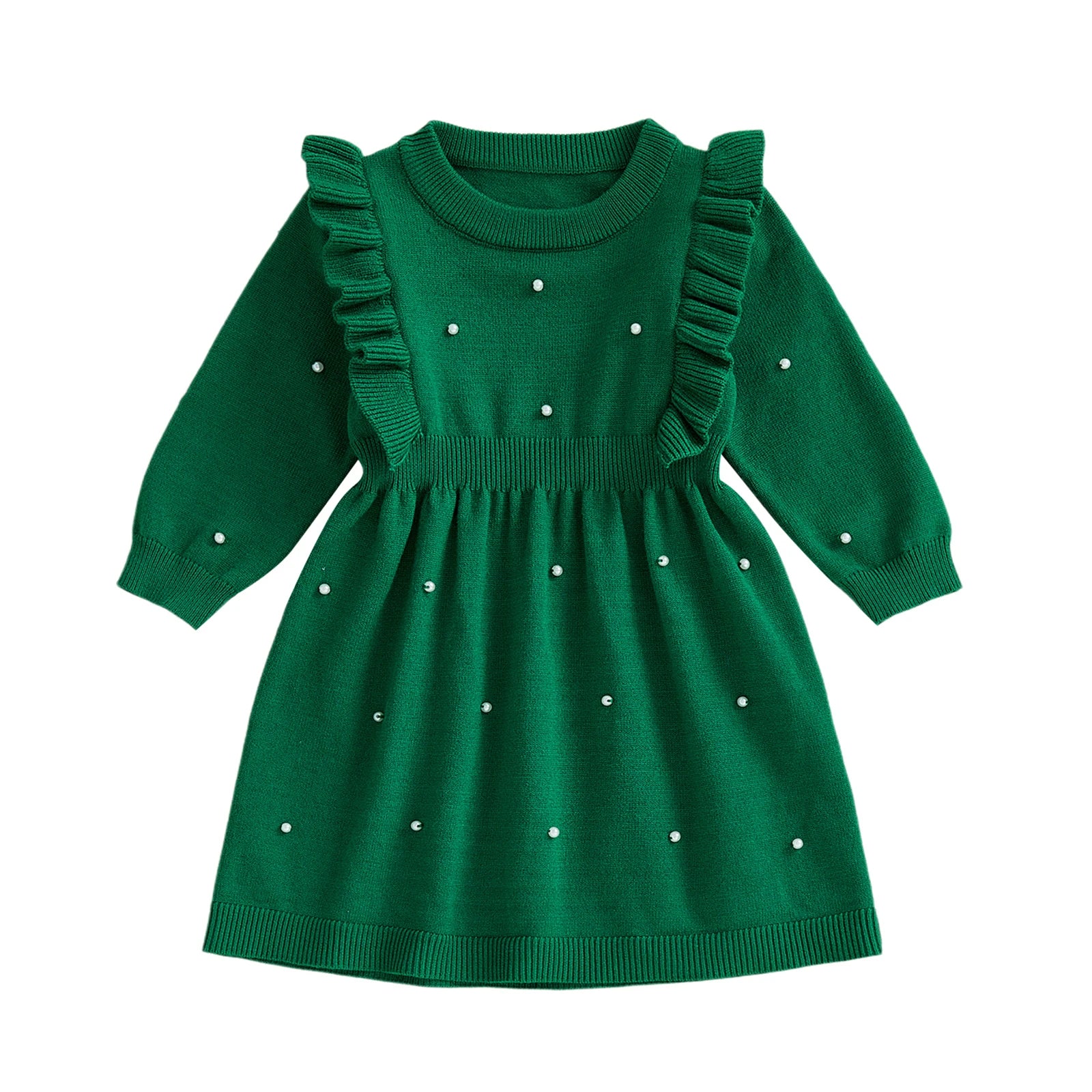 Toddler Girls Bow Sweater Dress