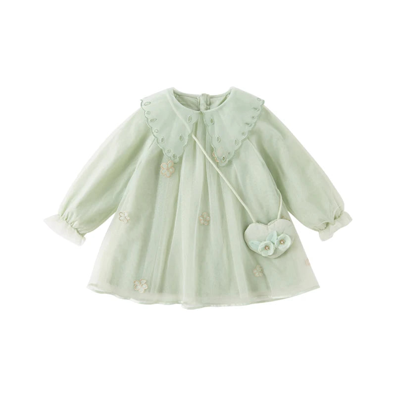 Girls Long Sleeve Princess Party Dress