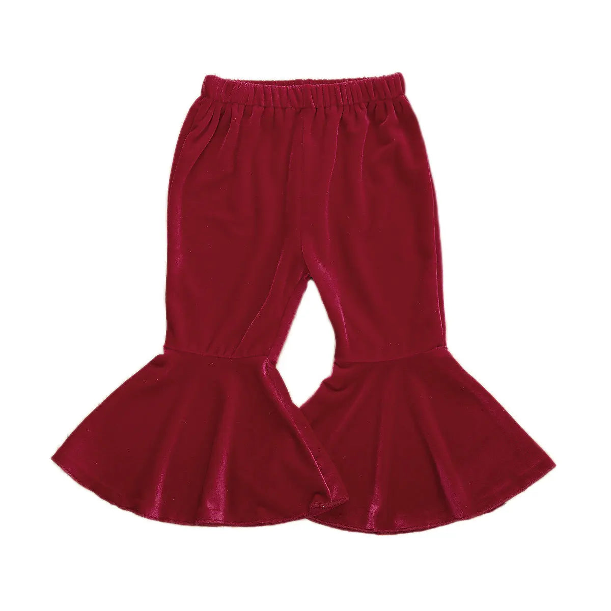 Girls Velvet High-Waist Sweatpants